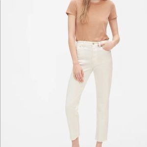 Gap high rise cheeky straight jean